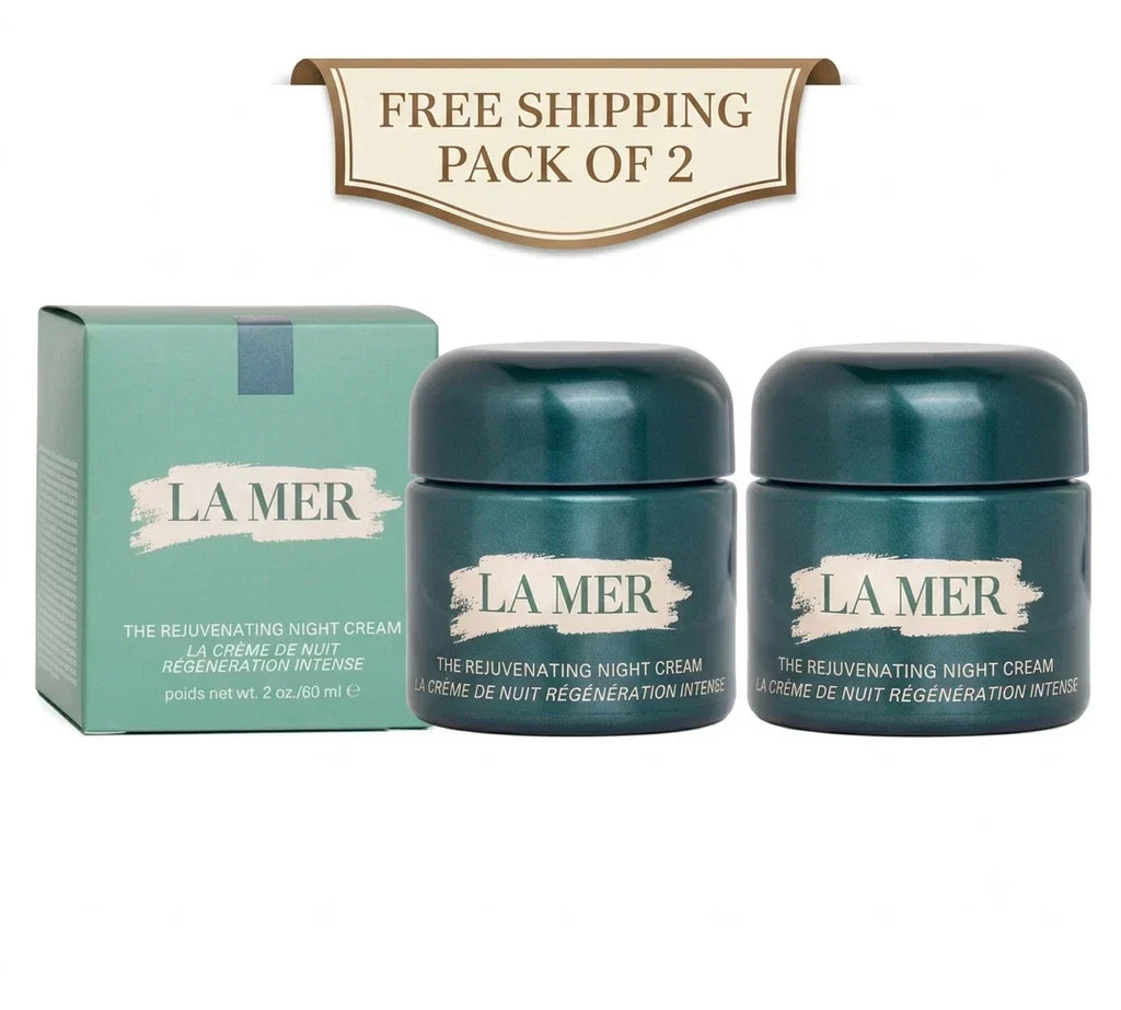 LA MER The Rejuvenating Night Cream 2oz / 60 ml pack of 2