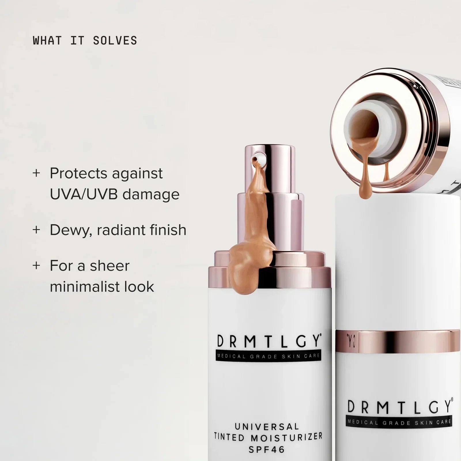 2 pack drmtlgy Universal Tinted Moisturizer SPF 46
